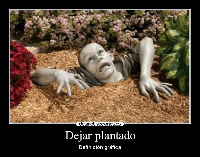 Dejar plantado -