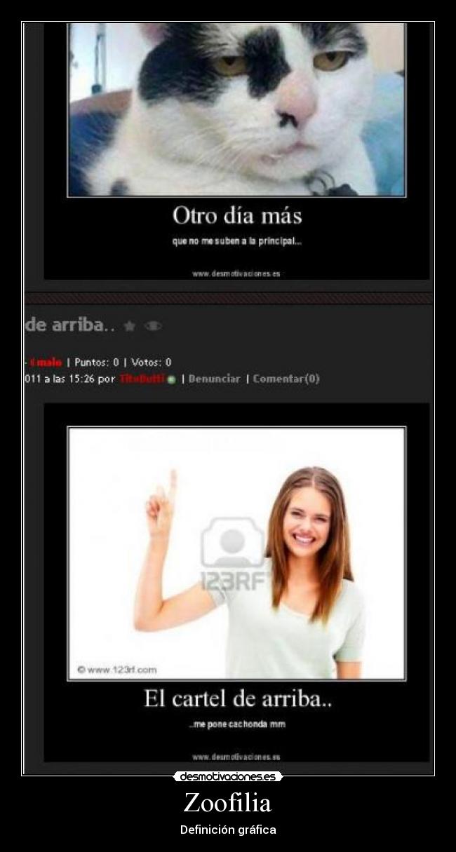 carteles zoofilia desmotivaciones