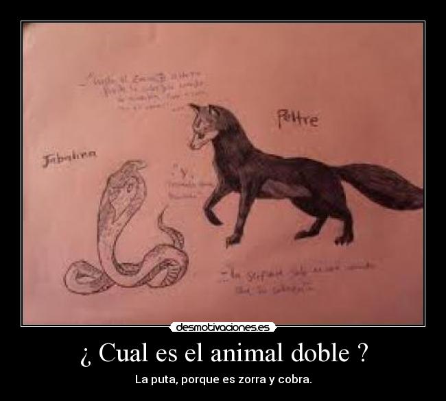 ¿ Cual es el animal doble ? - 