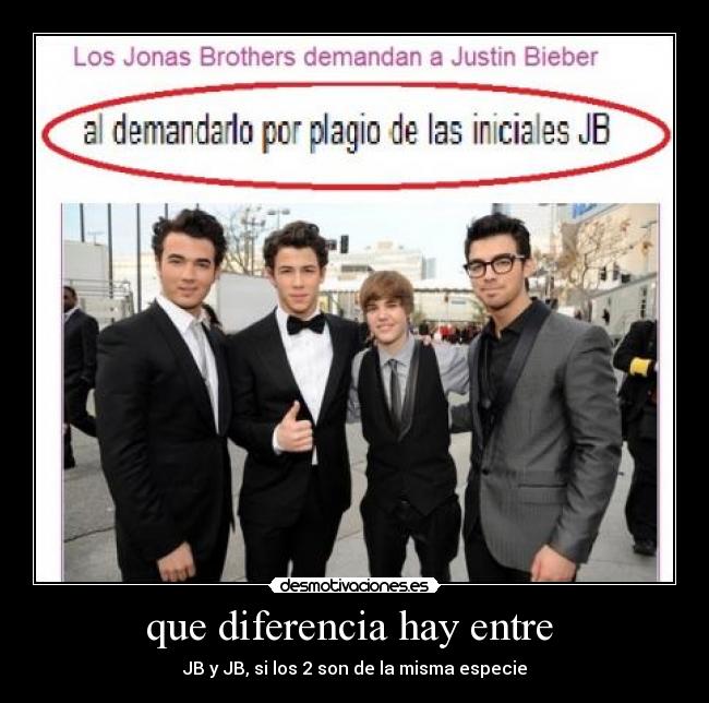 que diferencia hay entre - JB y JB, si los 2 son de la misma especie