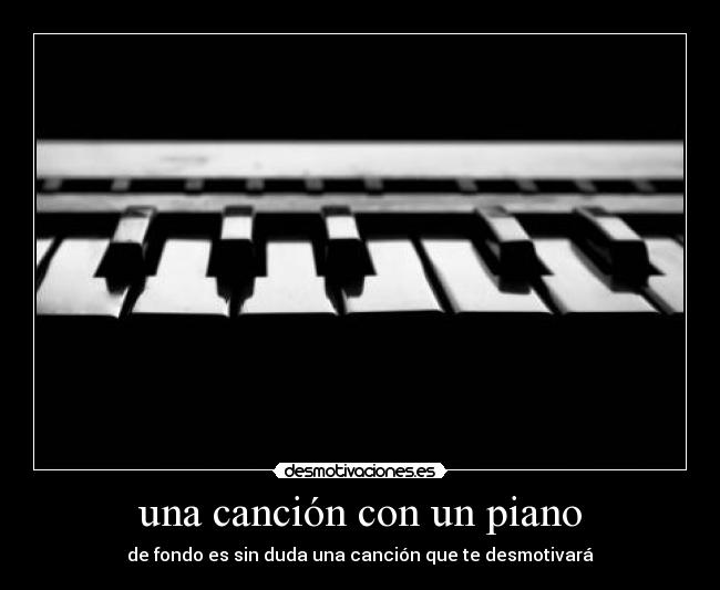 una canción con un piano - 