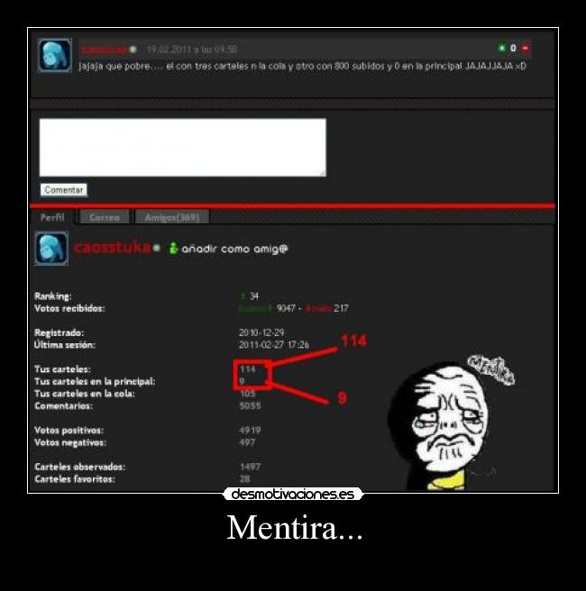 Mentira... -