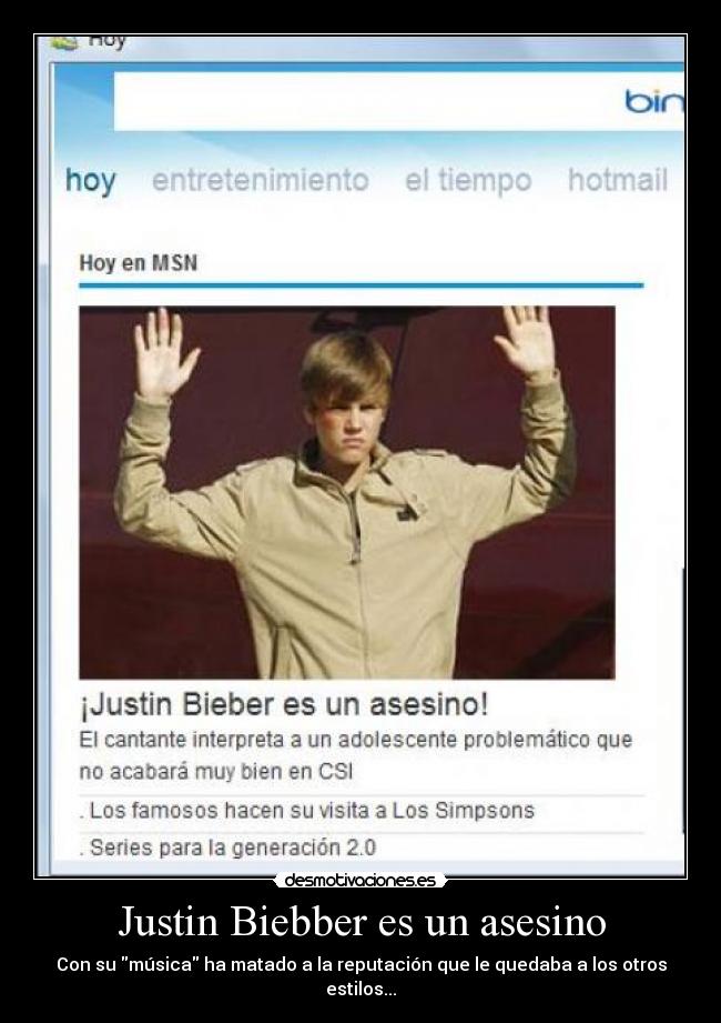 Justin Biebber es un asesino - 