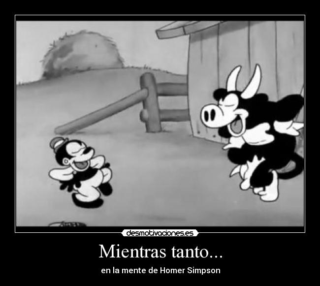 Mientras tanto... - en la mente de Homer Simpson