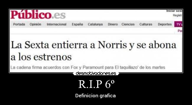 R.I.P 6º - Definicion grafica