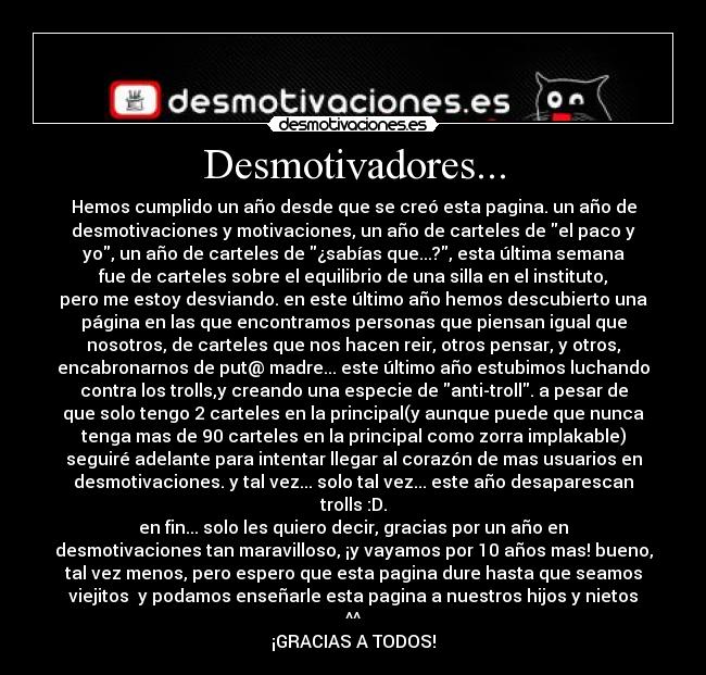 Desmotivadores... -