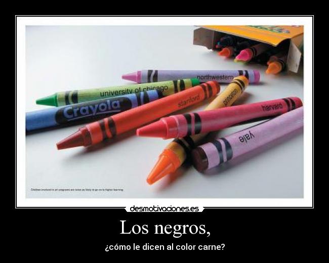 Los negros, -