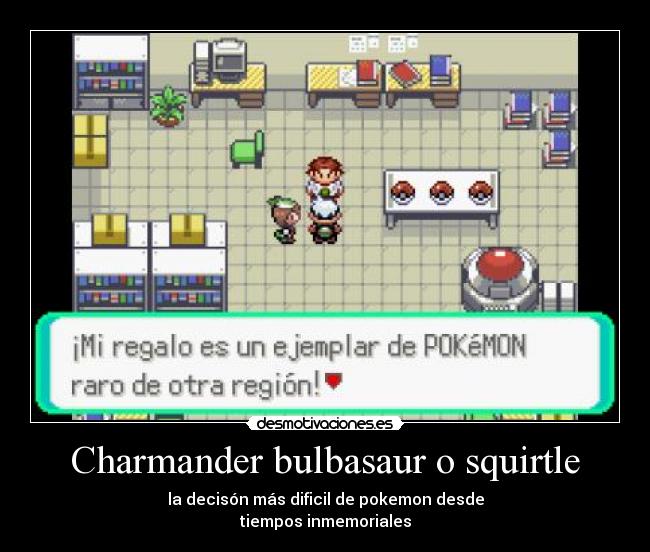 Charmander bulbasaur o squirtle - 