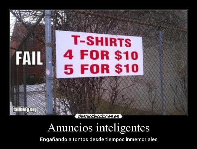 Anuncios inteligentes - Engañando a tontos desde tiempos inmemoriales