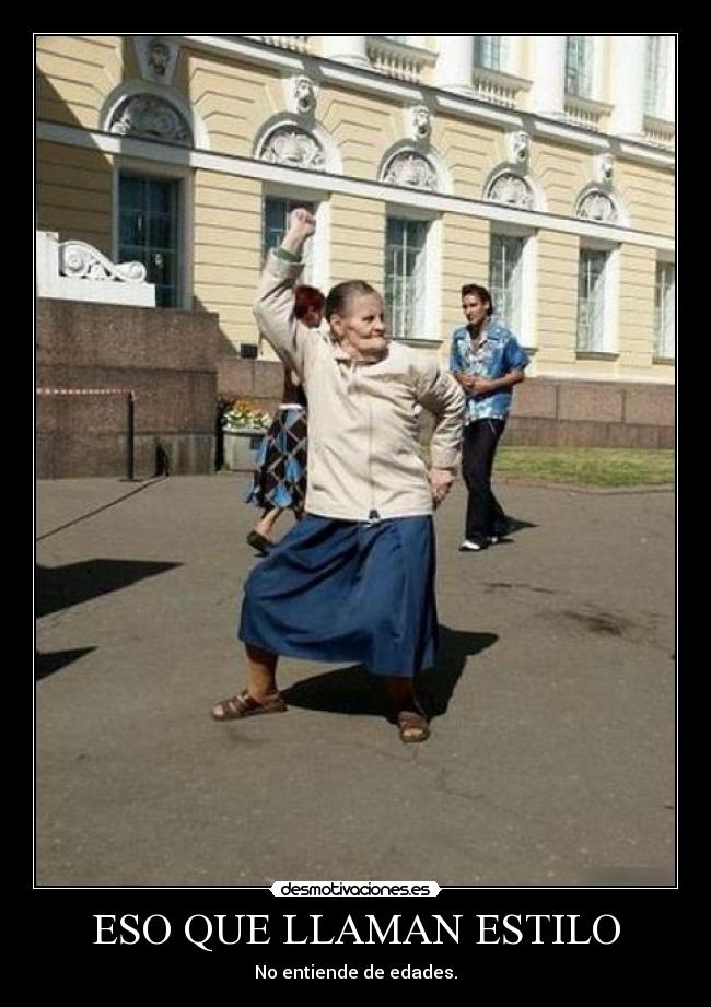 carteles vieja bailando desmotivaciones