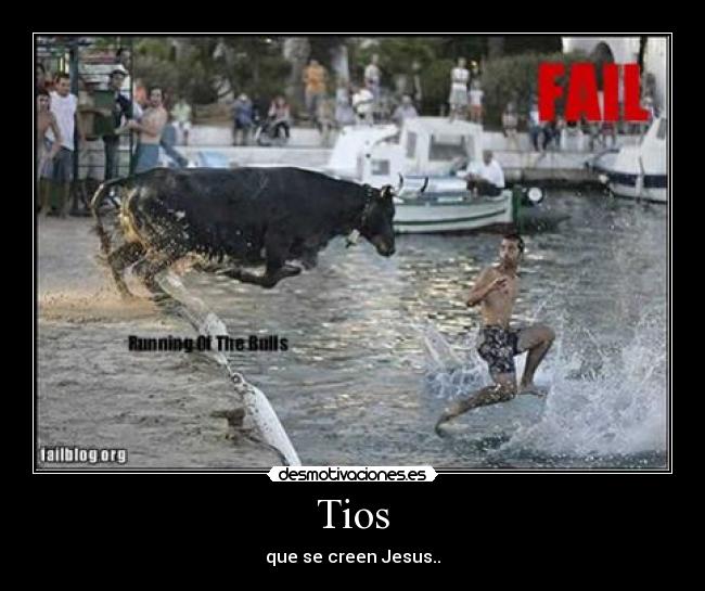 Tios - que se creen Jesus..