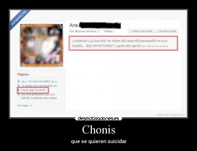 Chonis - que se quieren suicidar