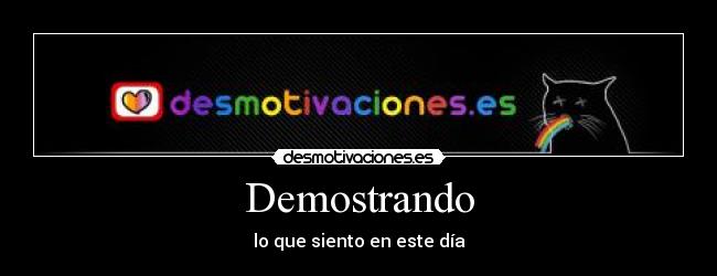 Demostrando - 