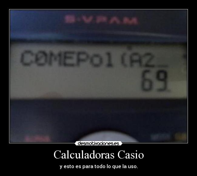 Calculadoras Casio -