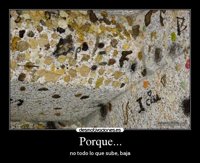 Porque... -