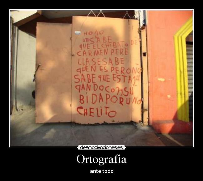 Ortografia - ante todo