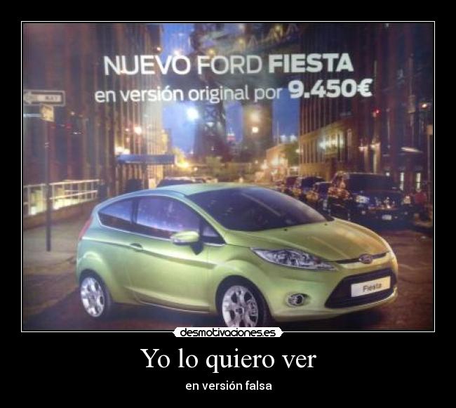 Yo lo quiero ver - en versión falsa