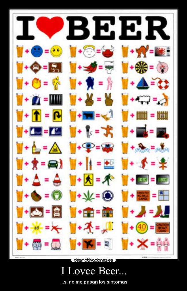 I Lovee Beer... - ...si no me pasan los sintomas