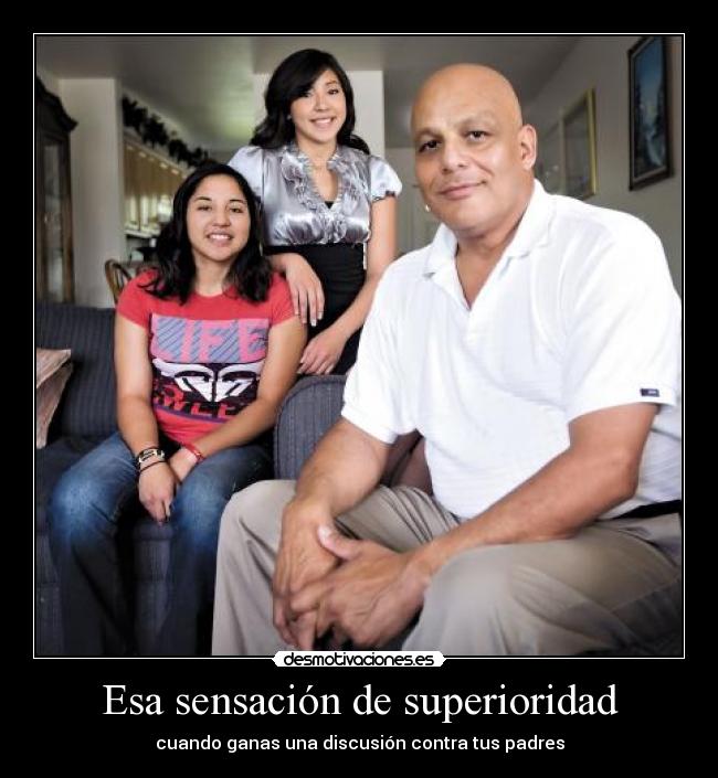 Esa sensación de superioridad -