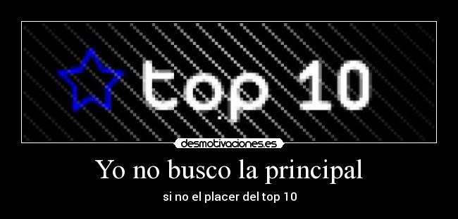 Yo no busco la principal -