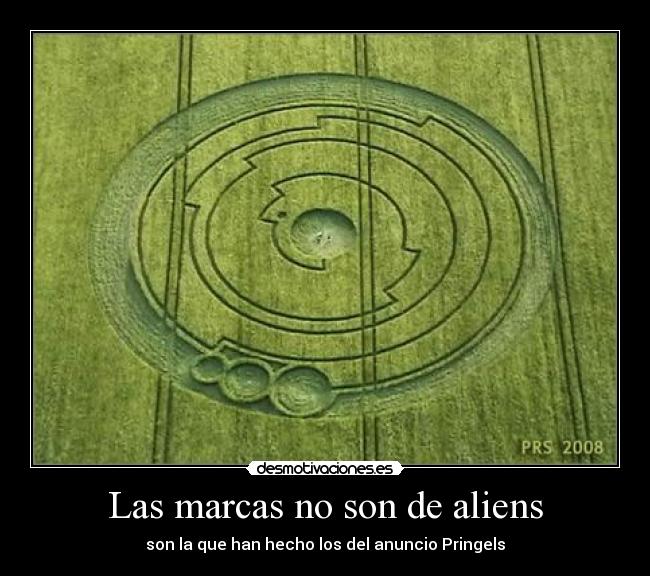 Las marcas no son de aliens -
