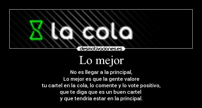 Lo mejor -