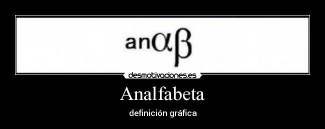 Analfabeta -