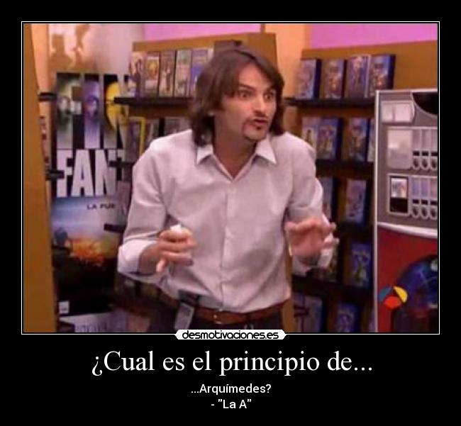 ¿Cual es el principio de... -