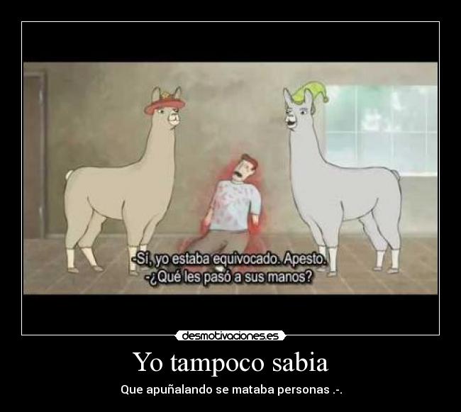 Yo tampoco sabia -