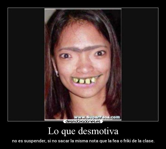 Lo que desmotiva -