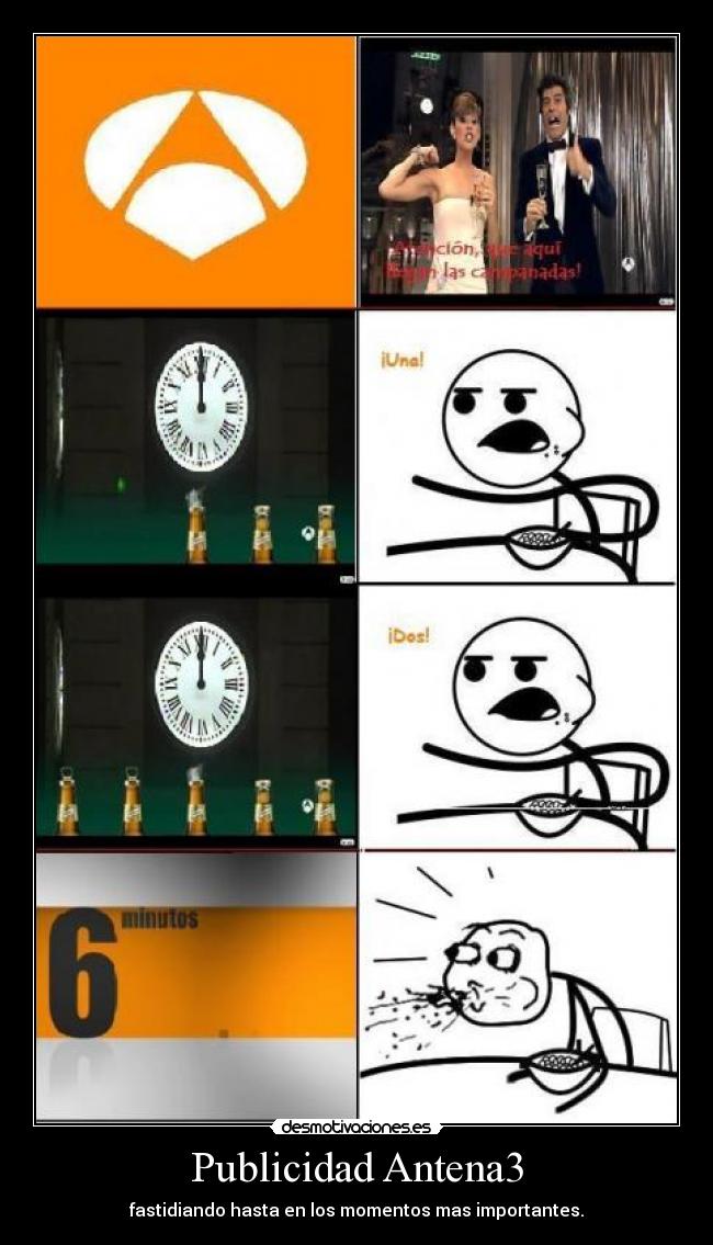 Publicidad Antena3 - fastidiando hasta en los momentos mas importantes.