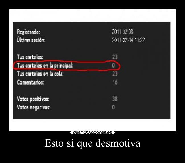Esto si que desmotiva - 