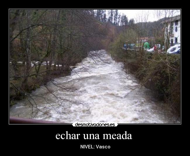 echar una meada - NIVEL: Vasco