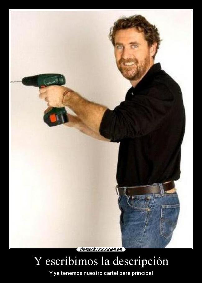 Y escribimos la descripción - 