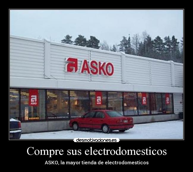 Compre sus electrodomesticos - ASKO, la mayor tienda de electrodomesticos