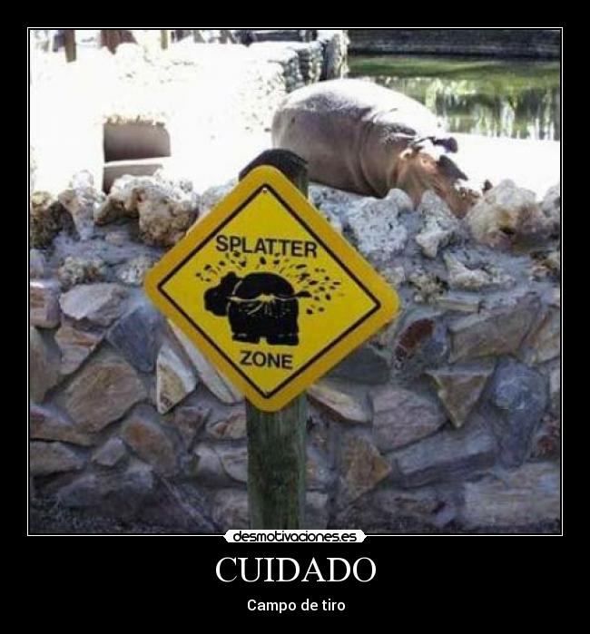 CUIDADO - Campo de tiro