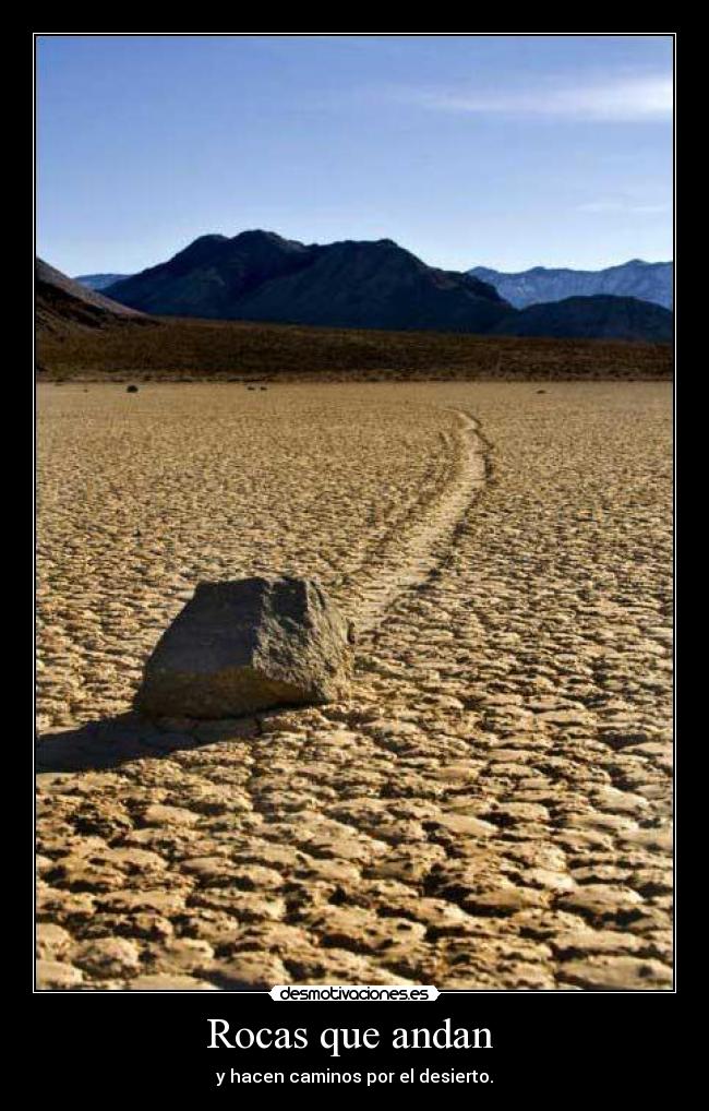 Rocas que andan -