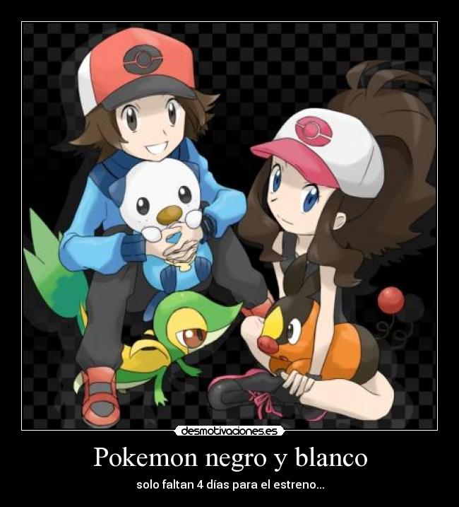 Pokemon negro y blanco - solo faltan 4 días para el estreno...