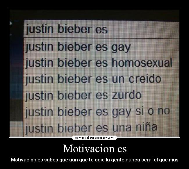 Motivacion es - Motivacion es sabes que aun que te odie la gente nunca seral el que mas