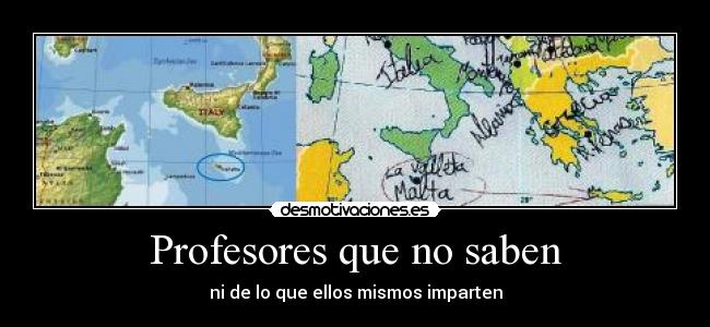 Profesores que no saben - 