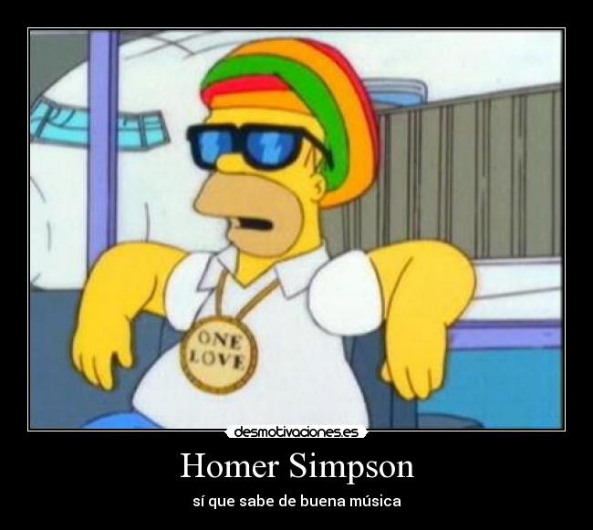 Homer Simpson - sí que sabe de buena música