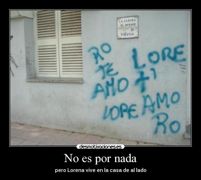 No es por nada -
