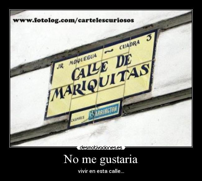 No me gustaria - 