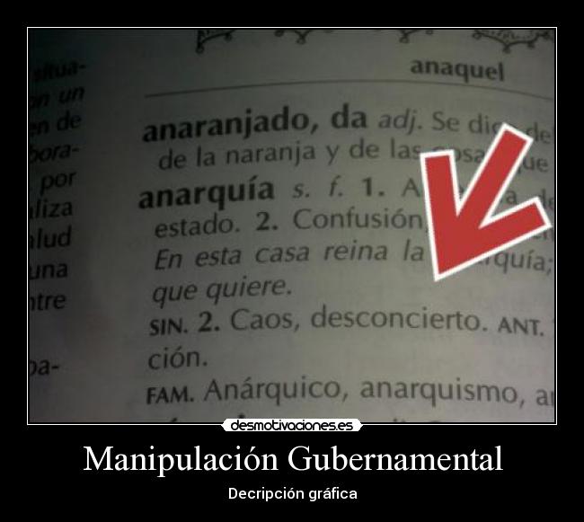 Manipulación Gubernamental - Decripción gráfica