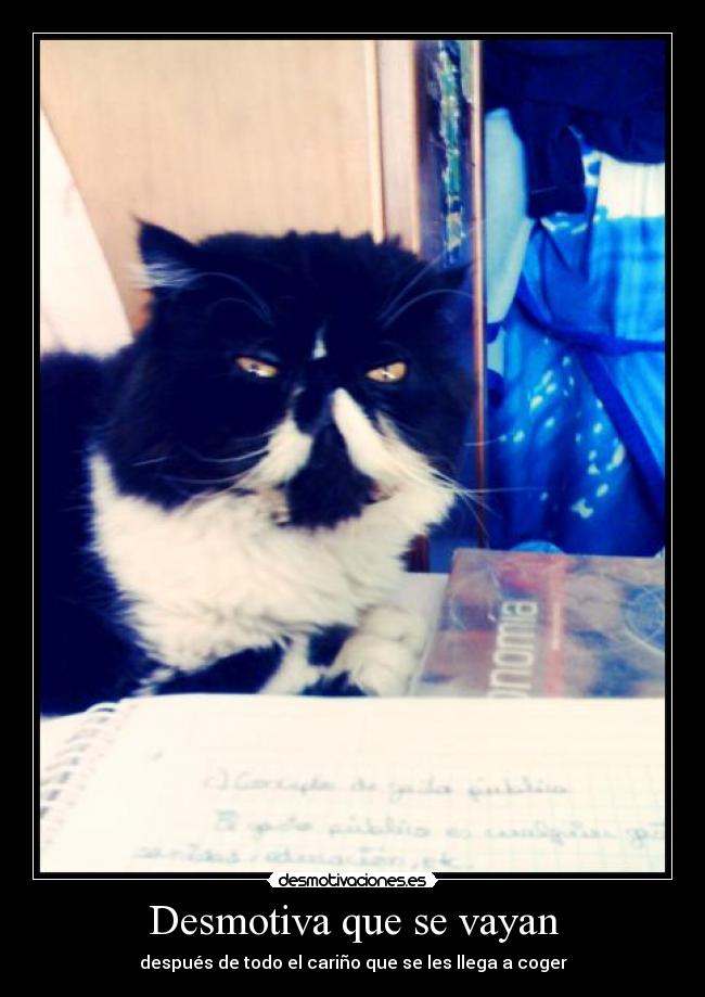 Desmotiva que se vayan -