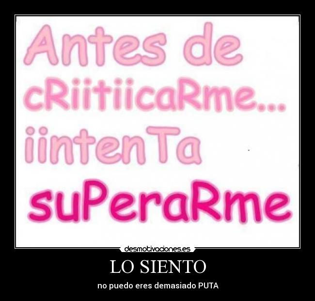 LO SIENTO - 