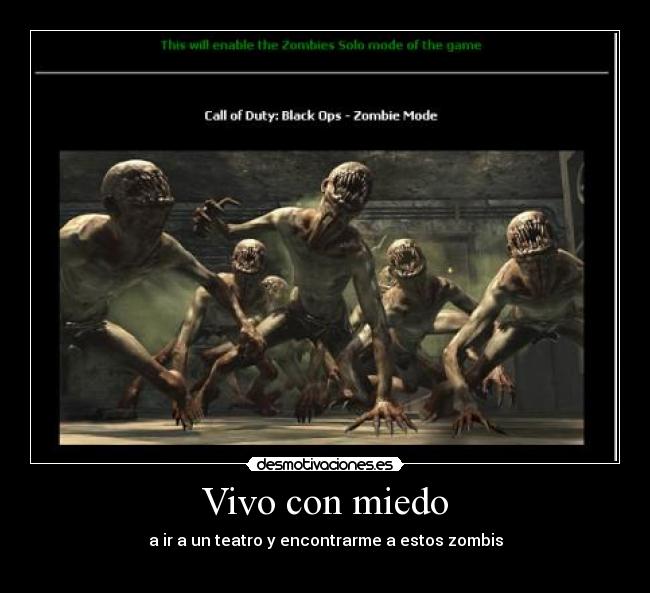 Vivo con miedo -