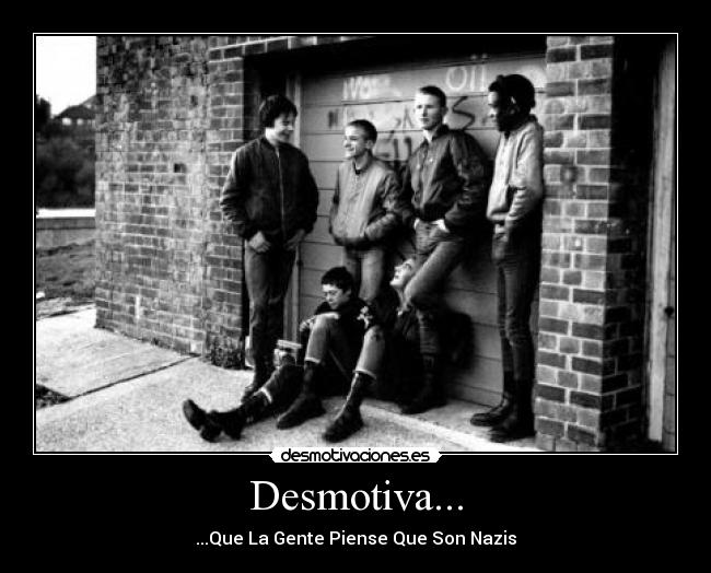 carteles skinhead punk skin antifa desmotivaciones