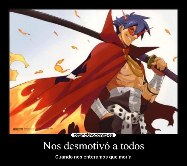 Nos desmotivó a todos -