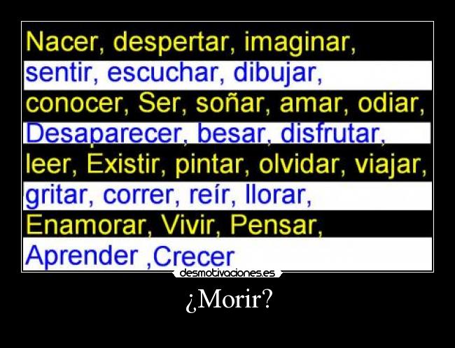¿Morir? - 